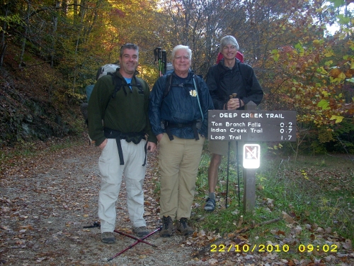 This year's three intrepid hikers
