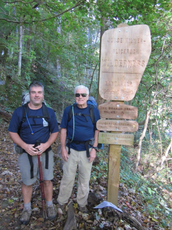 Craig and Dad at trailhead