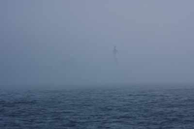 Big Sable Point Lighthouse in the fog