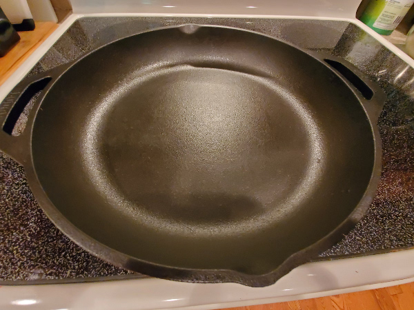 Cast iron skillet looking good as new