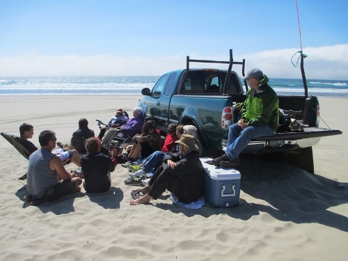 Beach party, Oregon style