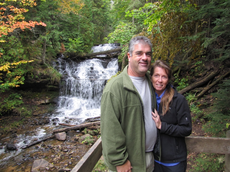 Craig and Lora at Wagner Falls