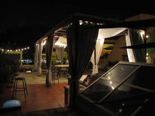 Private roof-top dining at Villa Herencia