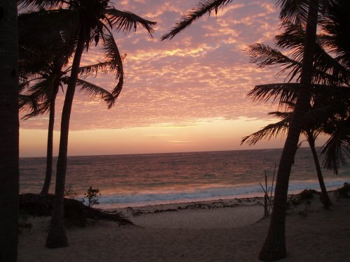 Sunrise over the Caribbean